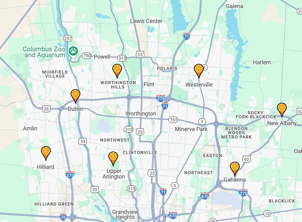 Locations Map